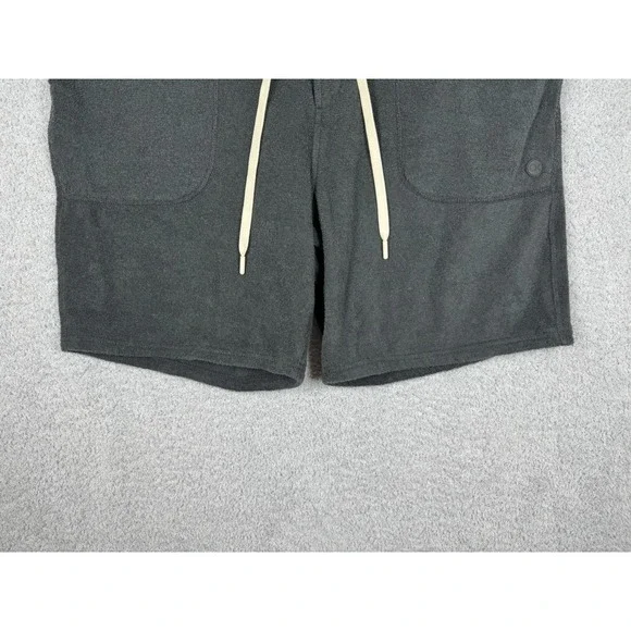 Outerknown Terry Towel Sweat Shorts Men's XL Black Cotton Hemp Blend - Picture 4 of 9